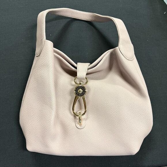 New Dooney and Bourke Pebble Grain Sorrento Small Logo Lock Sac Bag